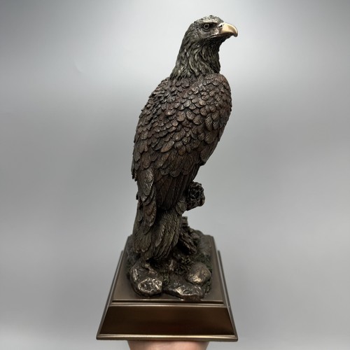 Statua aquila finitura bronzo - statua,