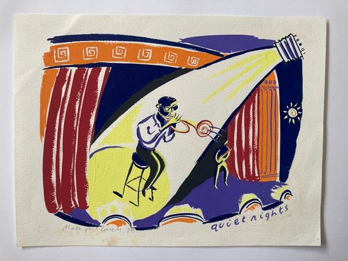 Quadro vintage guazzo pop - quadro,