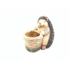 Vaso in vetro resina con RICCIO 35.5x30 cm 1DTE