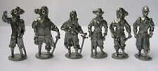 Soldatini Kinder Metallfiguren Serie Moschettieri 40mm ferro lucido raro