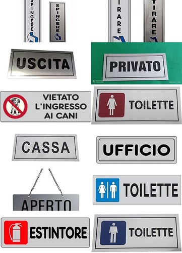 Cartelli insegne colore