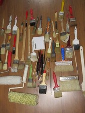 Enorme lotto collezione raccolta PENNELLO RULLO PENNELLESSA pittore imbianchino
