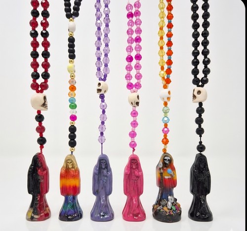 Collana rosario santa muerte - muerte,