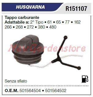 Tappo carburante husqvarna - carburante,