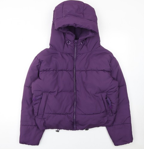 Zara donna viola puffer - xs,