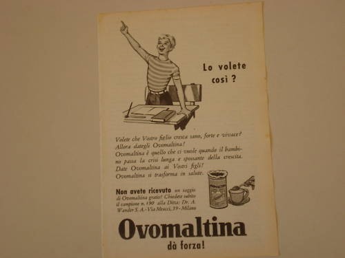 Advertising pubblicità 1955 - advertising,