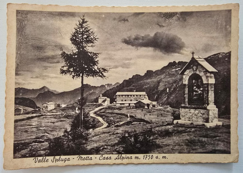 Cartolina valle spluga 1956 - spluga,