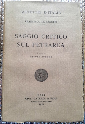 Saggio critico sul petrarca a - petrarca.,