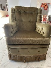 poltrone vintage bergere e tavolino marmo