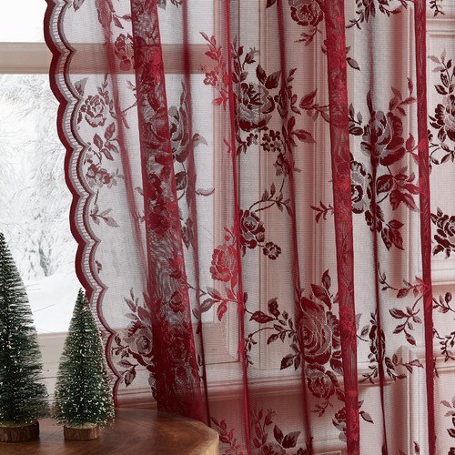 Tende pizzo bordeaux - in, lunghe