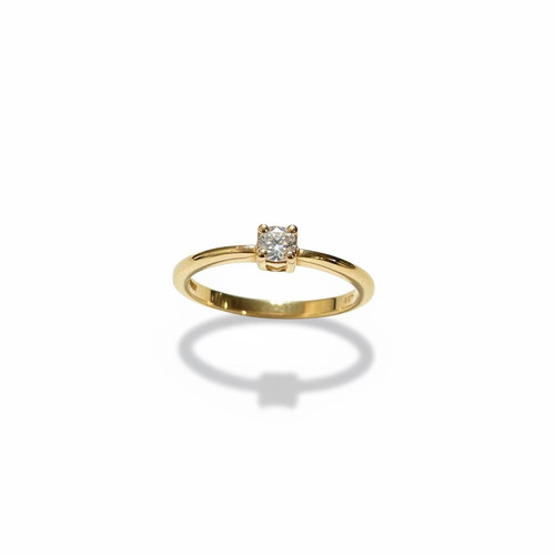 Anello salvini solitario - anello, rosa
