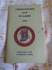 1971 CONSTITUTION & BY LAWS