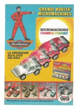 Pubblicità 1989 GIG MicroMachines Cambia colore