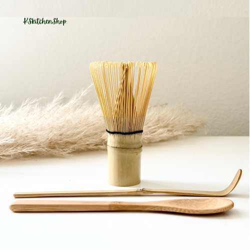 Matcha whisk set - matcha, bamboo