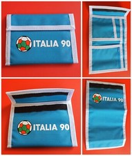 Portafoglio MONDIALI CALCIO⚽️ ITALIA '90 🇮🇹strappo 5 tasche VINTAGE uomo donna