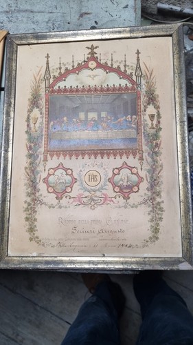 Antico quadro santino ultima - quadro-santino,
