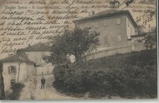 VAGLIO SERRA (ASTI) - il Castello - animata - viaggiata 26.7.1924  -- aav379