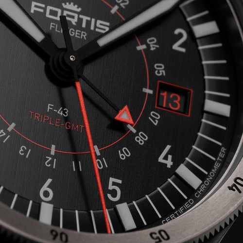 Fortis flieger triple gmt - fortis,