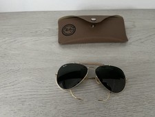 Ray-Ban RB3138 001 58-09 Occhiali da Sole - Oro/Verde