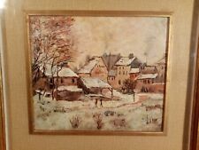 SCUOLA FRANCESE XX SECOLO AFTER CLAUDE MONET ARGENTEUIL QUADRO DIPINTO OLIO