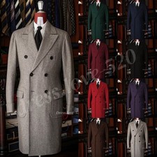 Cappotto lungo uomo lana pizzo