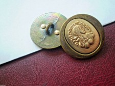 2 bottoni in metallo cammeo monete etrusche immagine bouton button botón...