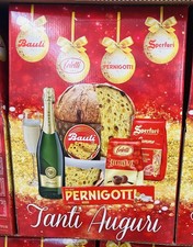 Pacco Natale Cesto Natalizio Pernigotti 5 Pezzi Dolci Cioccolato Festa Regalo