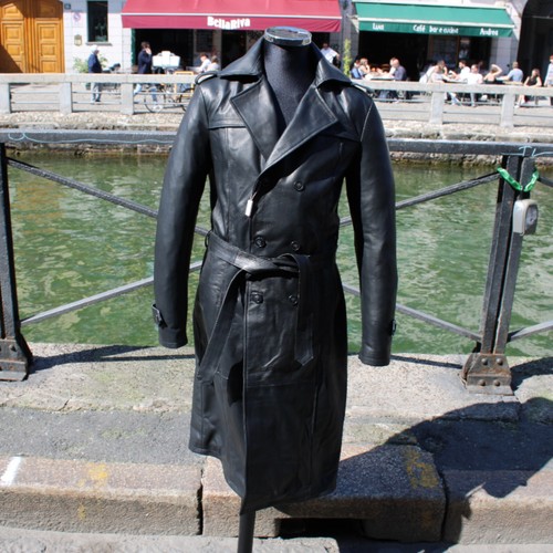 Trench cappoto pelle morbida