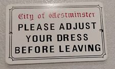 Cartello souvenir Londra - City of Westminster
