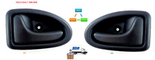 2PZ SX+DX MANIGLIA SPORTELLO ANTERIORE INTERNA NERO  IVECO DAILY 1999-2006 SDA 
