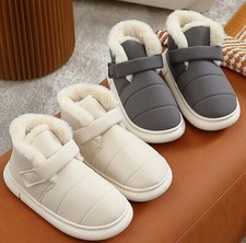 pantofole donna invernali calde casa scarpe ciabatte lana velcro