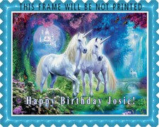 Unicorno - Topper per torte o