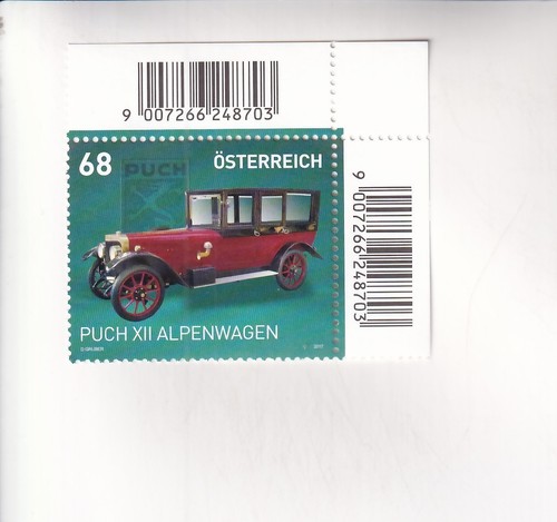 Francobollo austria auto - austria, puch