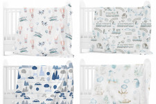 Set lenzuola culla bambino 2 pezzi - copripiumino 120x90 cm - 100% cotone