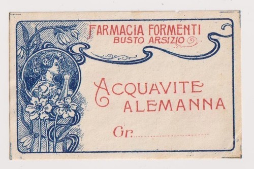 Etichetta farmaceutica vintage - etichetta,