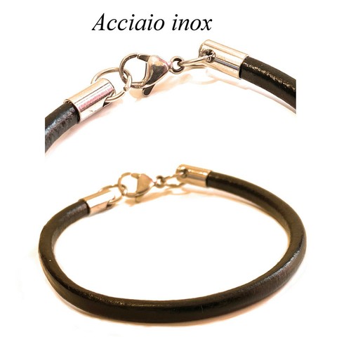 Bracciale uomo acciaio - in,