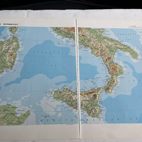1993 mappa del sud italia - 1993:,