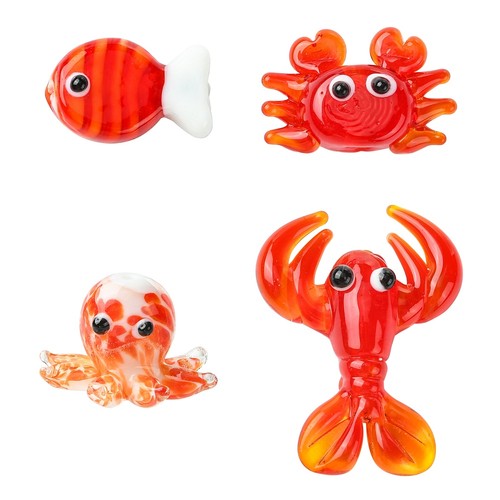 8pz perline granchio lampwork - granchio,