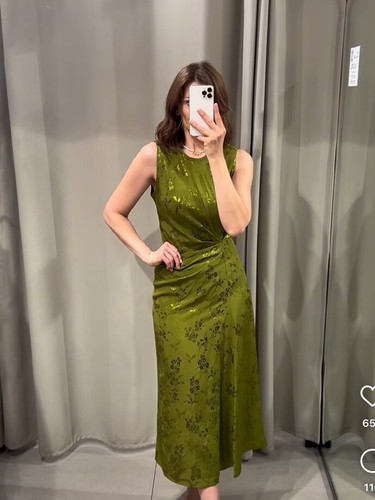 Zara abito midi donna ss24 - zara,