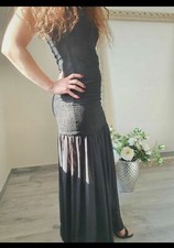 Abito elegante nero modello sirena 