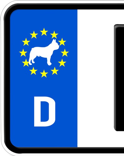 Adesivo inglese bulldog - 2x,