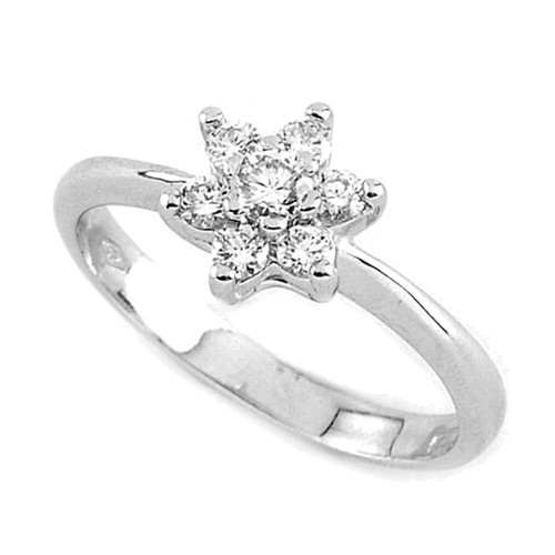 Anello fantasia fiori oro - fantasia,