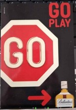 2497 CARTOLINA PUBBLICITARIA BALLANTINES SCOTCH WHISKY