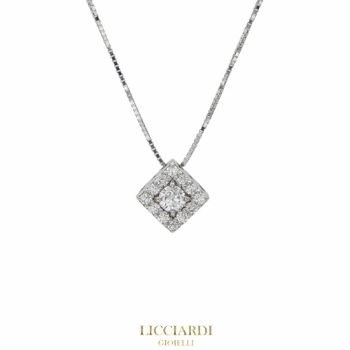 Collana donna punto luce oro
