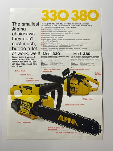 Brochure vendita motoseghe