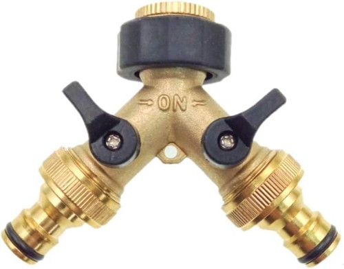Rubinetto ottone doppio 2 - ottone,