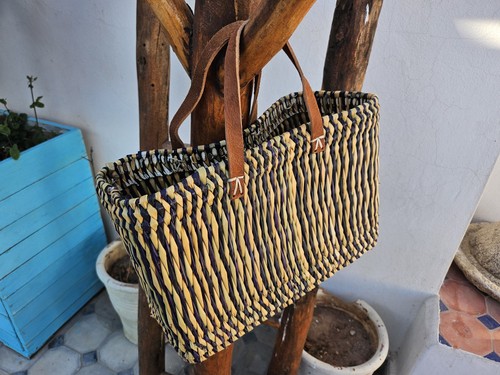 Borsa cestino rafia marocco