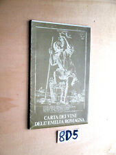 CARTA DEI VINI DELL'EMILIA ROMAGNA  (8D5)