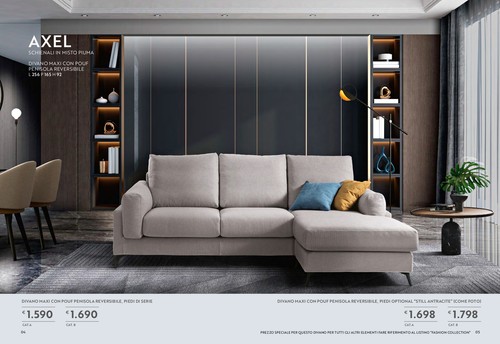 Divano maxi con pouf