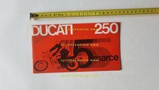 Ducati 250 MACH 1 - MONZA - SCRAMBLER 5V 1965 depliant originale italiano bevel